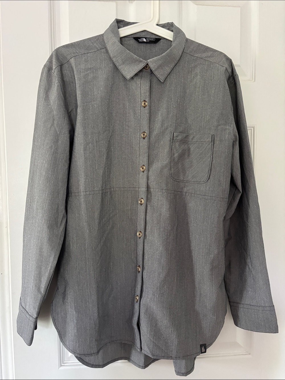 The North Face Gray Button-Down Shirt